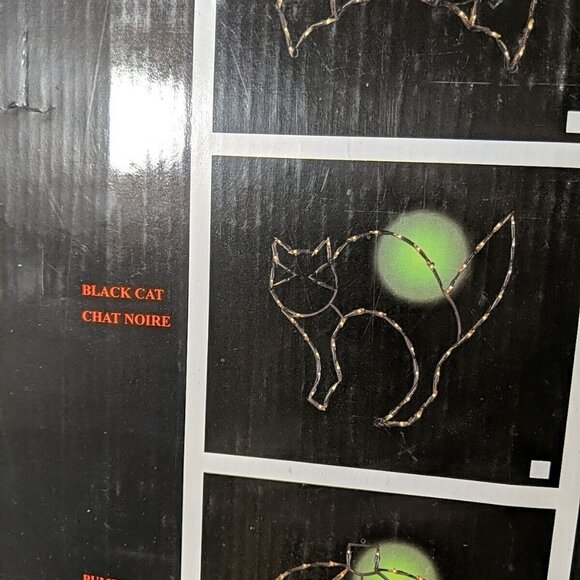 3 Set Vintage Sears Halloween Silhouettes Lights Window Decor Cat Witch Ghost - Picture 13 of 16